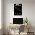 Jaw-dropping F/A-18 Strike Fighter aviation wall art with bold schematic linework and specs. A must-have poster